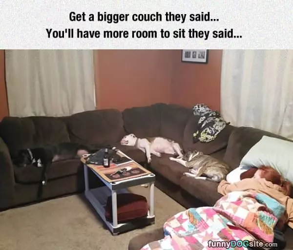 Get A Bigger Couch They Said